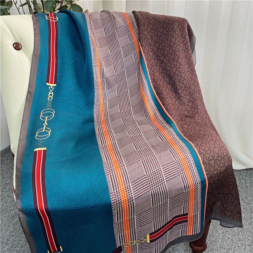 MaraSilk Pure Mulberry Silk Scarf - Oblong Georgette MS594