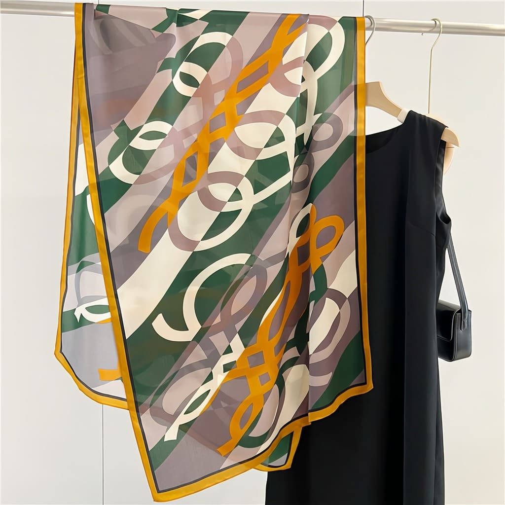 MaraSilk Pure Mulberry Silk Scarf - Oblong Georgette MS595 71" x 26" MS59503