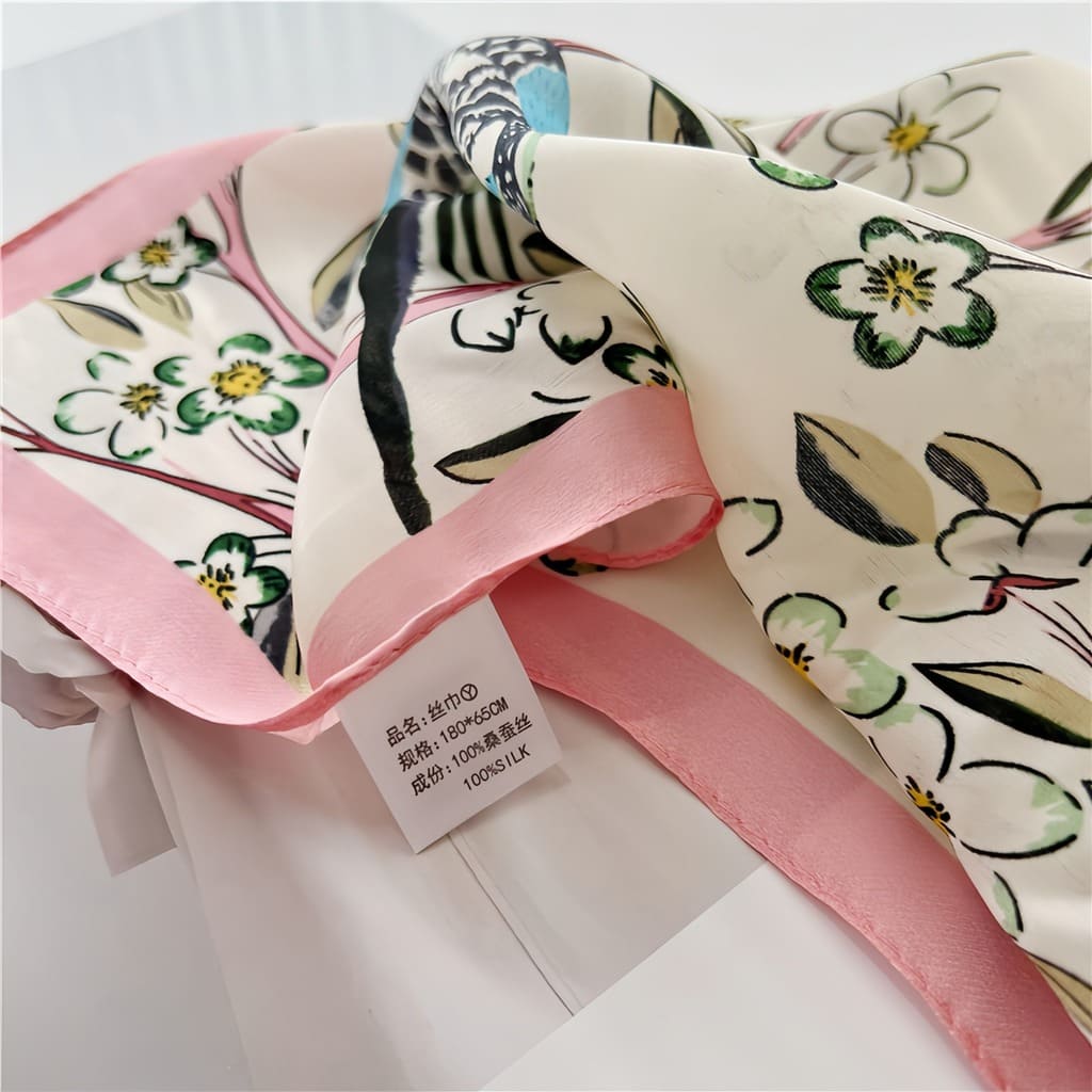 MaraSilk Pure Mulberry Silk Scarf - Oblong Georgette MS595