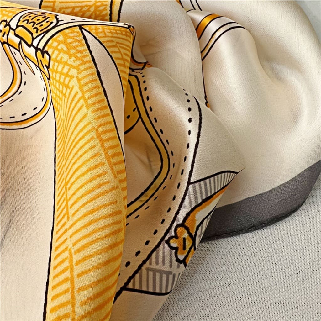 MaraSilk Pure Mulberry Silk Scarf - Oblong Georgette MS596