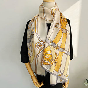 MaraSilk Pure Mulberry Silk Scarf - Oblong Georgette MS596