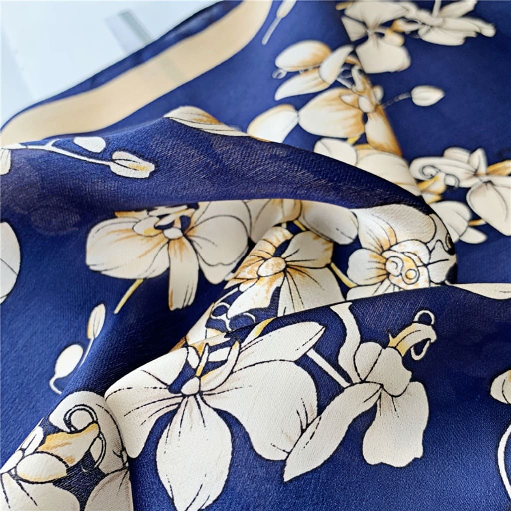 MaraSilk Pure Mulberry Silk Scarf - Oblong Georgette MS597