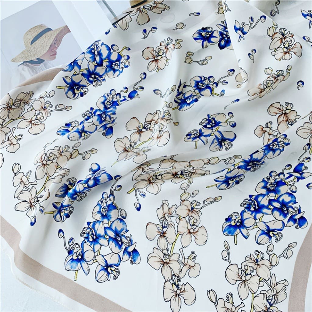 MaraSilk Pure Mulberry Silk Scarf - Oblong Georgette MS597