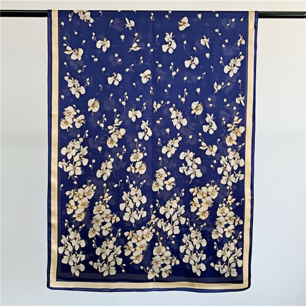 MaraSilk Pure Mulberry Silk Scarf - Oblong Georgette MS597 71" x 26" MS59702