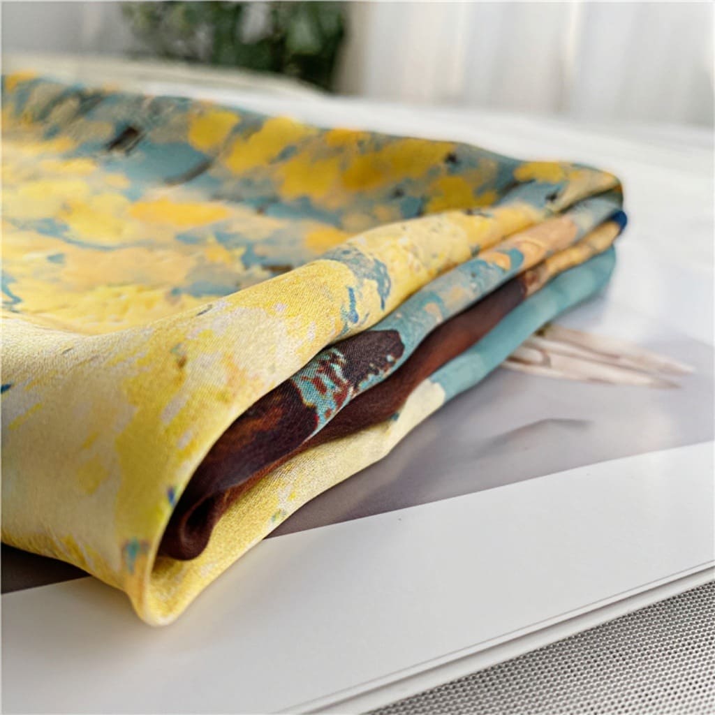 MaraSilk Pure Mulberry Silk Scarf - Oblong Georgette MS598