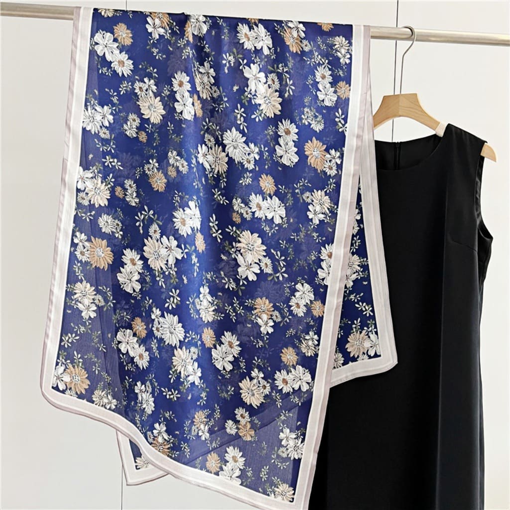 MaraSilk Pure Mulberry Silk Scarf - Oblong Georgette MS600