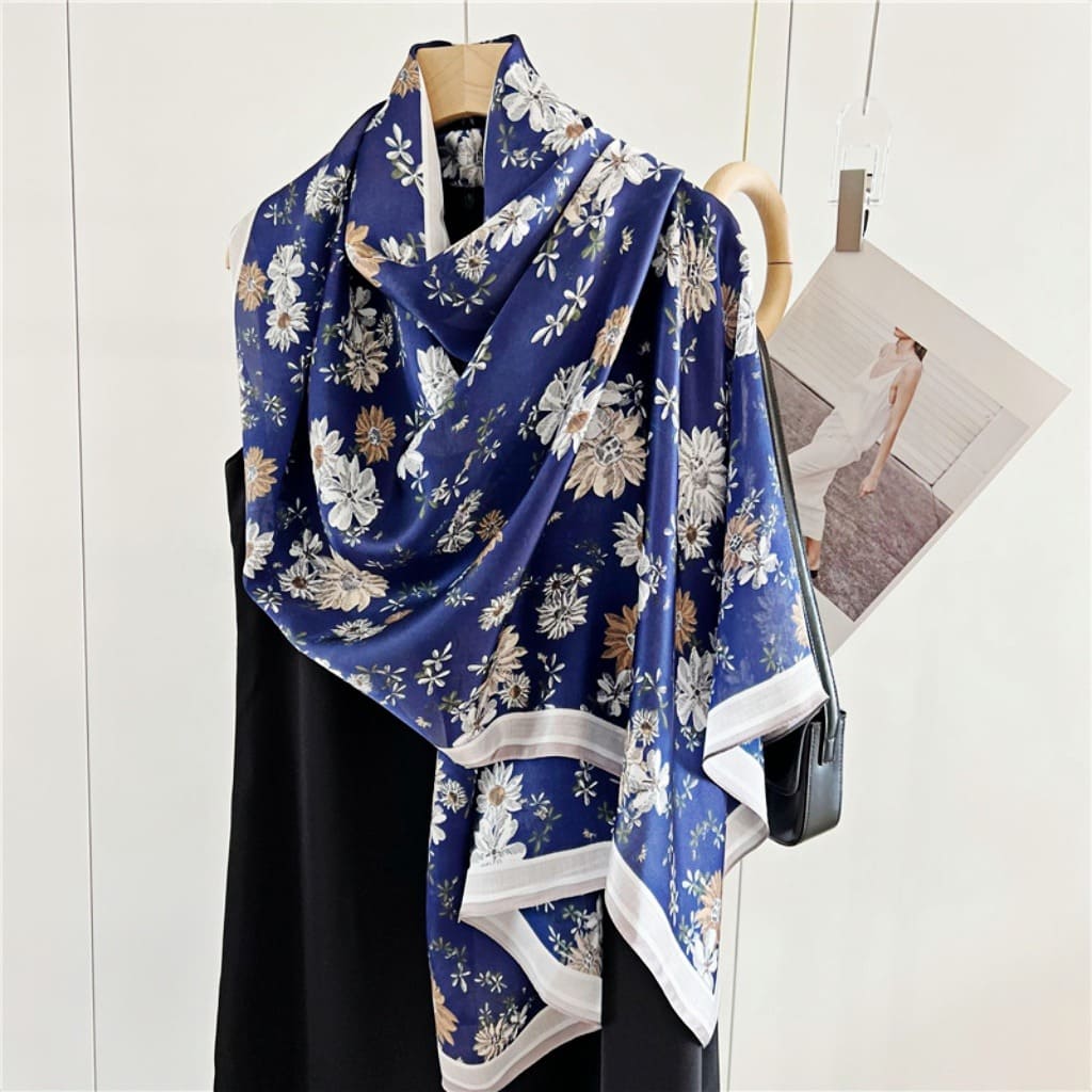 MaraSilk Pure Mulberry Silk Scarf - Oblong Georgette MS600