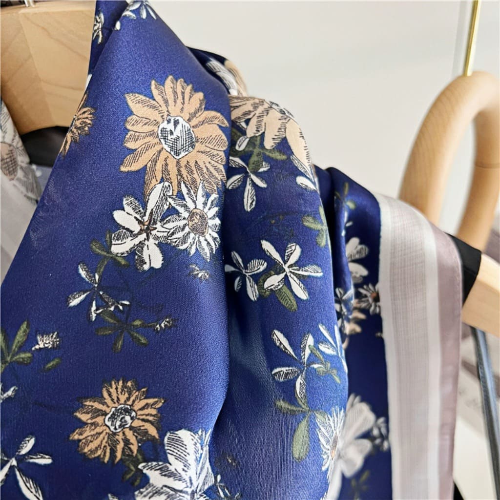 MaraSilk Pure Mulberry Silk Scarf - Oblong Georgette MS600