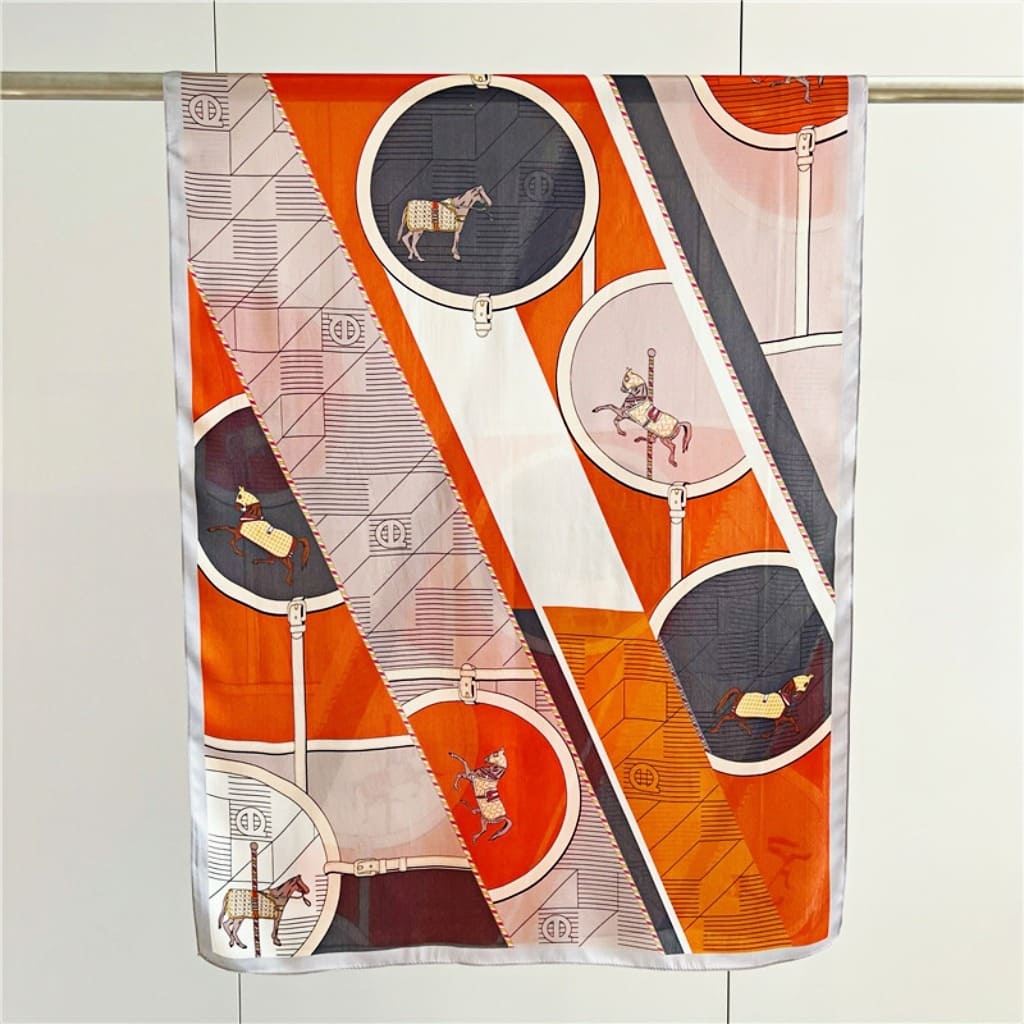 MaraSilk Pure Mulberry Silk Scarf - Oblong Georgette MS601