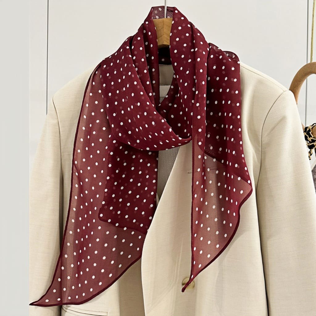 MaraSilk Pure Mulberry Silk Scarf - Oblong Georgette MS633