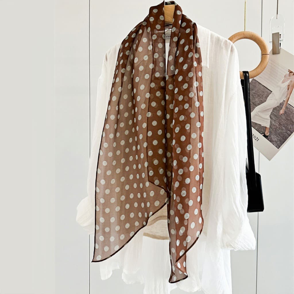 MaraSilk Pure Mulberry Silk Scarf - Oblong Georgette MS633