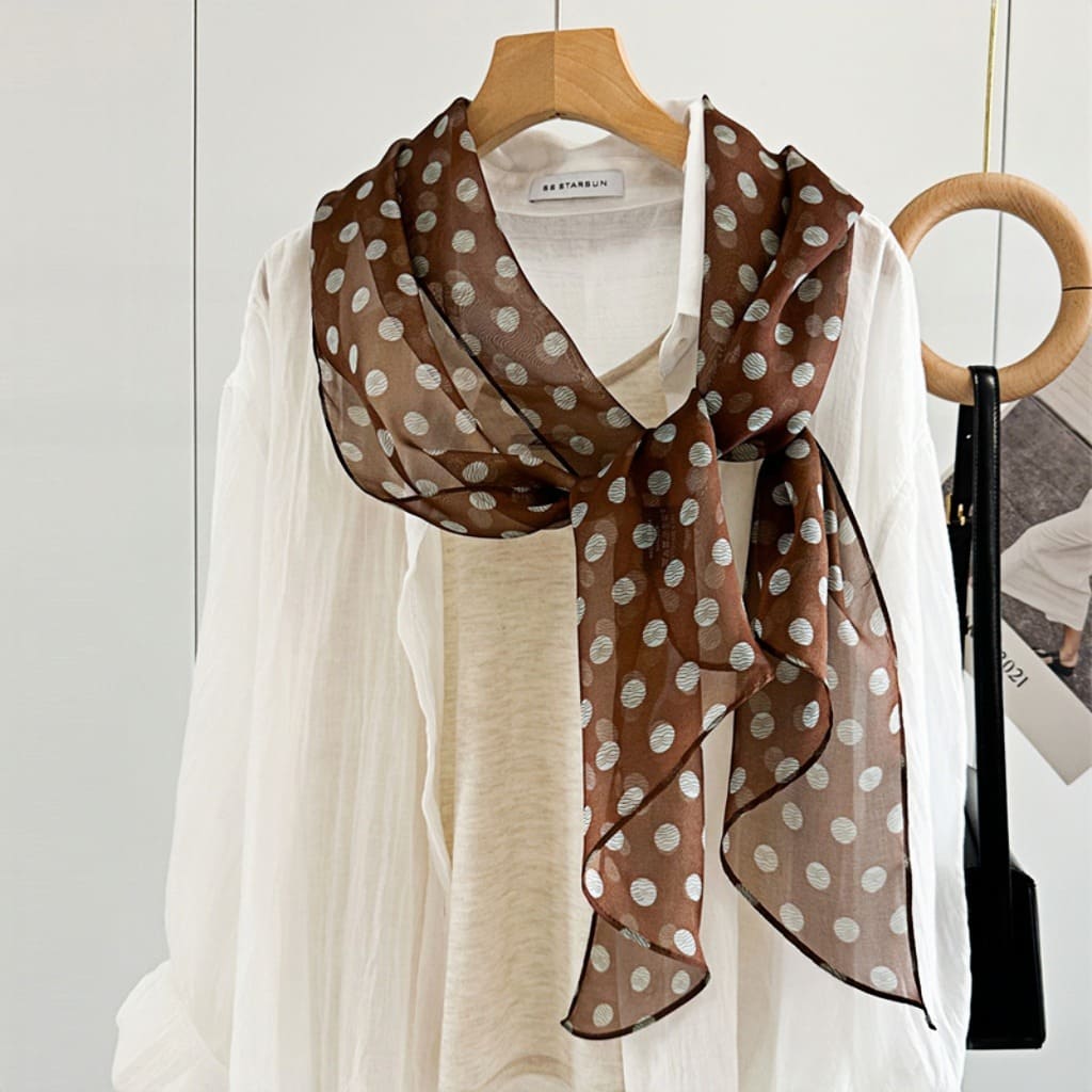 MaraSilk Pure Mulberry Silk Scarf - Oblong Georgette MS633