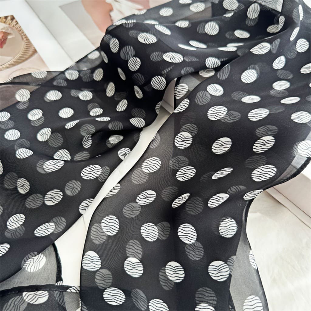 MaraSilk Pure Mulberry Silk Scarf - Oblong Georgette MS633