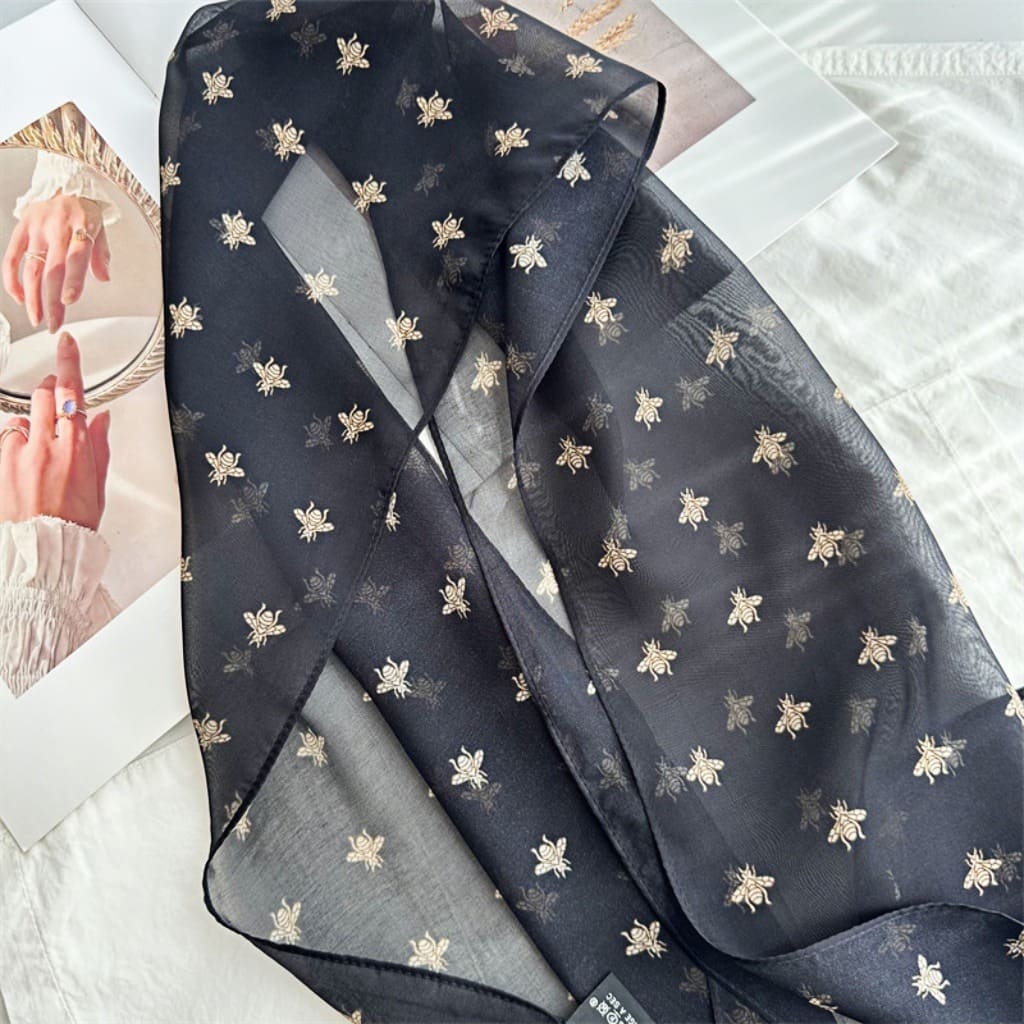 MaraSilk Pure Mulberry Silk Scarf - Oblong Georgette MS633