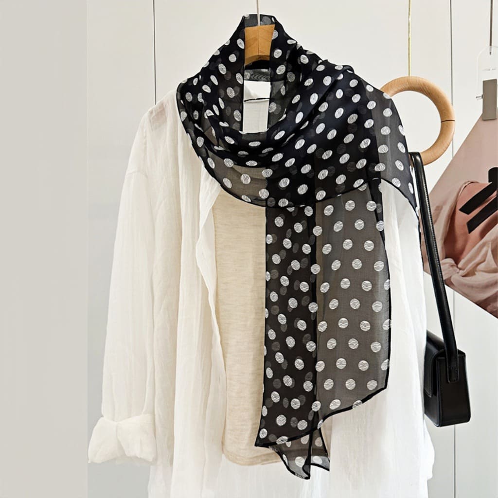 MaraSilk Pure Mulberry Silk Scarf - Oblong Georgette MS634