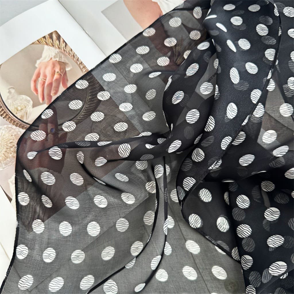 MaraSilk Pure Mulberry Silk Scarf - Oblong Georgette MS634