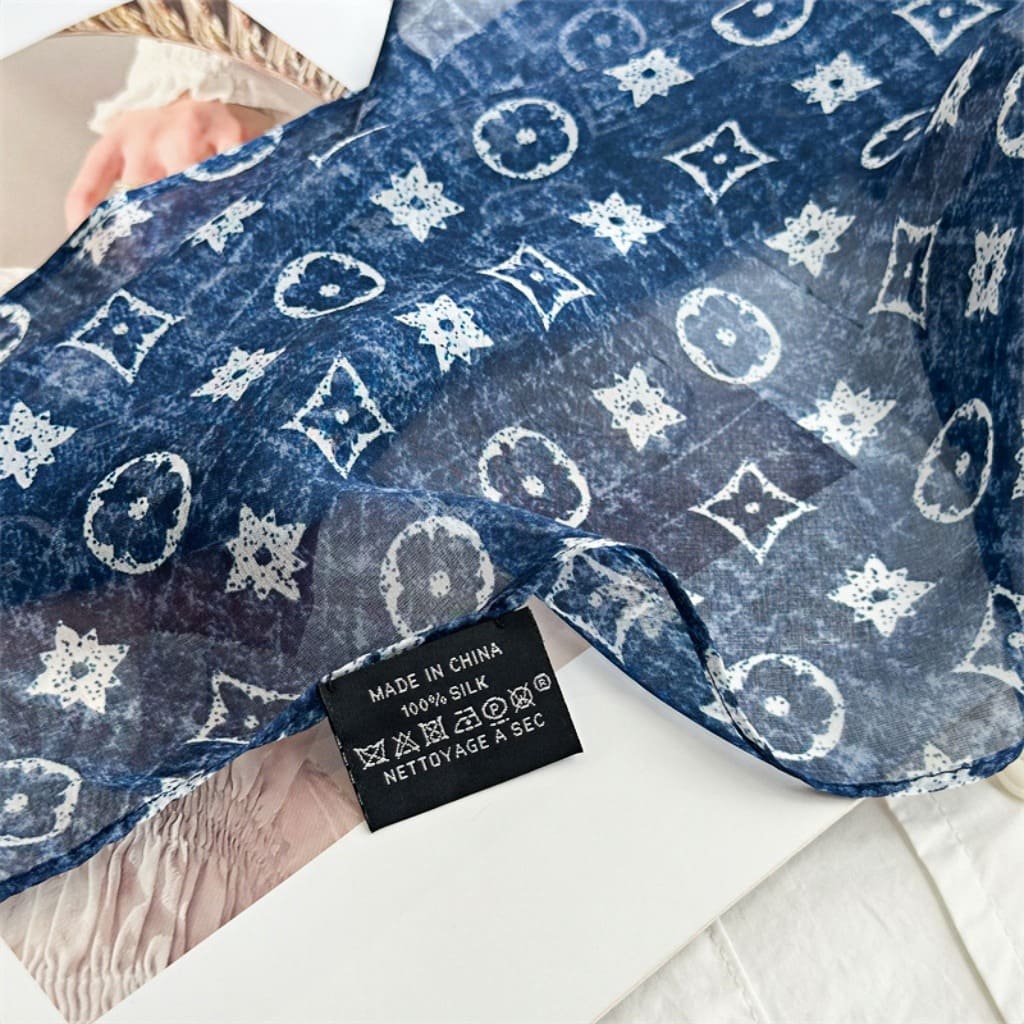 MaraSilk Pure Mulberry Silk Scarf - Oblong Georgette MS635