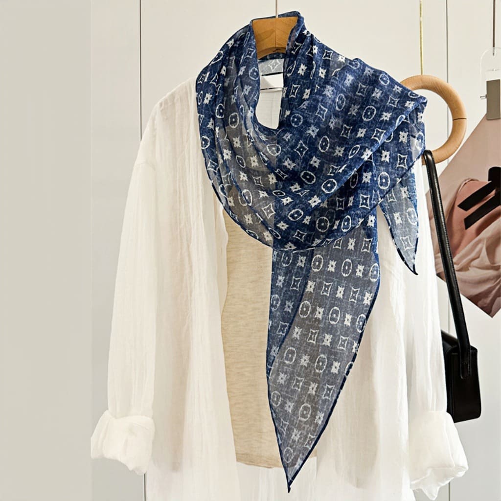 MaraSilk Pure Mulberry Silk Scarf - Oblong Georgette MS635