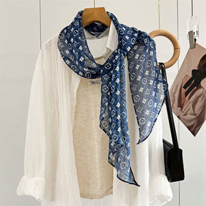 MaraSilk Pure Mulberry Silk Scarf - Oblong Georgette MS635