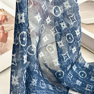 MaraSilk Pure Mulberry Silk Scarf - Oblong Georgette MS635