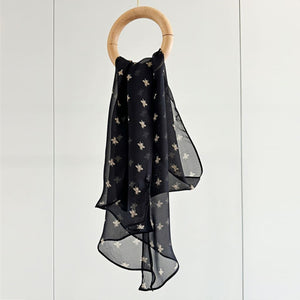 MaraSilk Pure Mulberry Silk Scarf - Oblong Georgette MS637