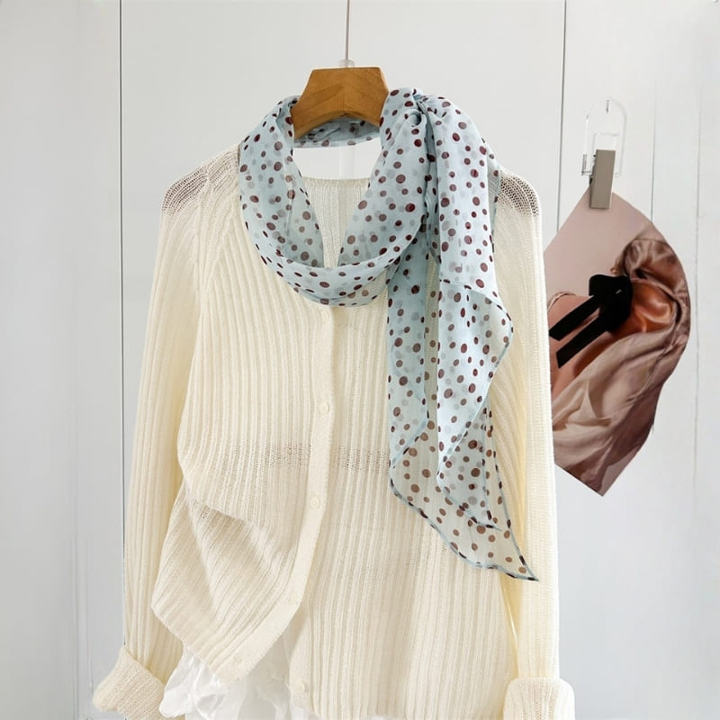 MaraSilk Pure Mulberry Silk Scarf - Oblong Georgette MS951