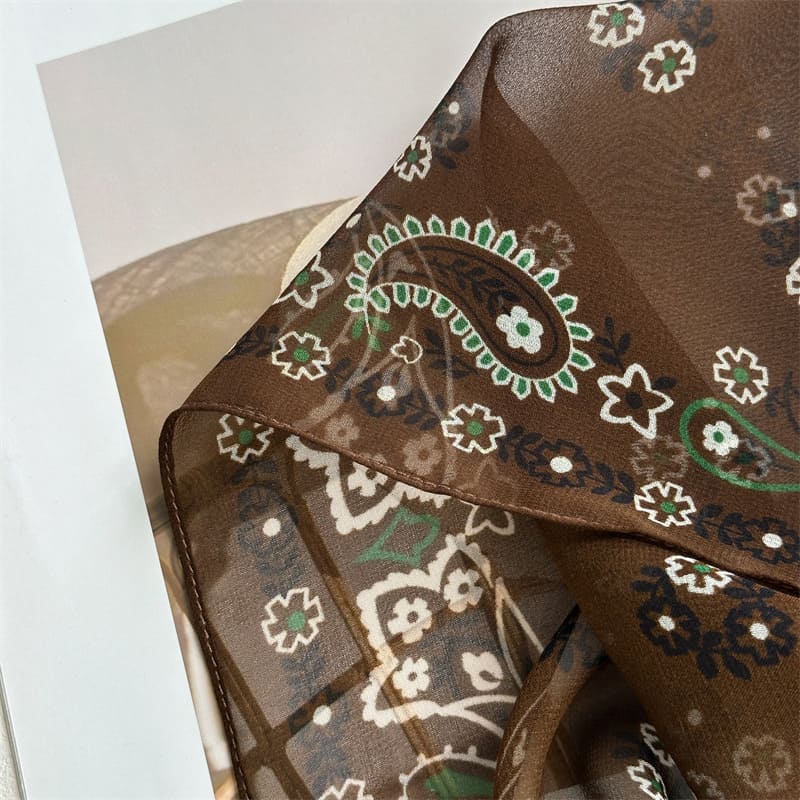 MaraSilk Pure Mulberry Silk Scarf - Oblong Georgette MS969
