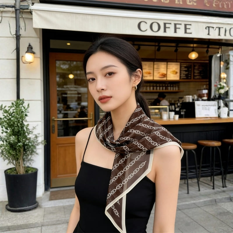 MaraSilk Pure Mulberry Silk Scarf - Oblong Georgette MS970