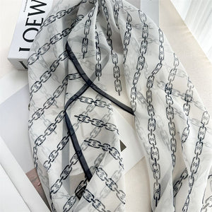 MaraSilk Pure Mulberry Silk Scarf - Oblong Georgette MS970