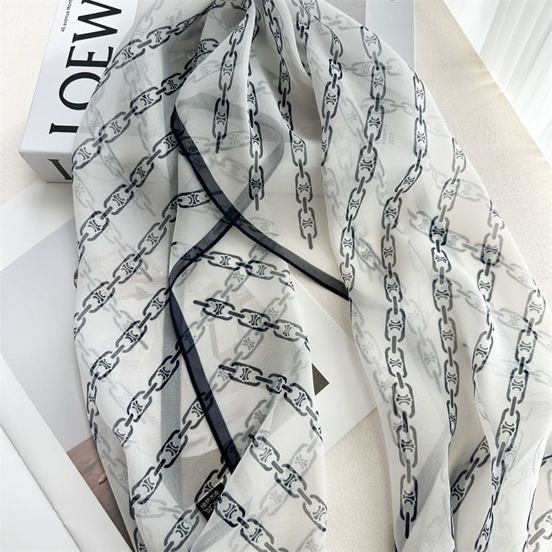 MaraSilk Pure Mulberry Silk Scarf - Oblong Georgette MS970
