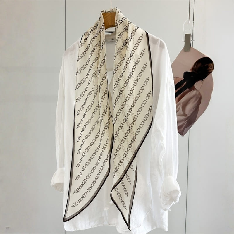 MaraSilk Pure Mulberry Silk Scarf - Oblong Georgette MS970