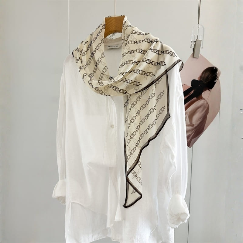 MaraSilk Pure Mulberry Silk Scarf - Oblong Georgette MS970