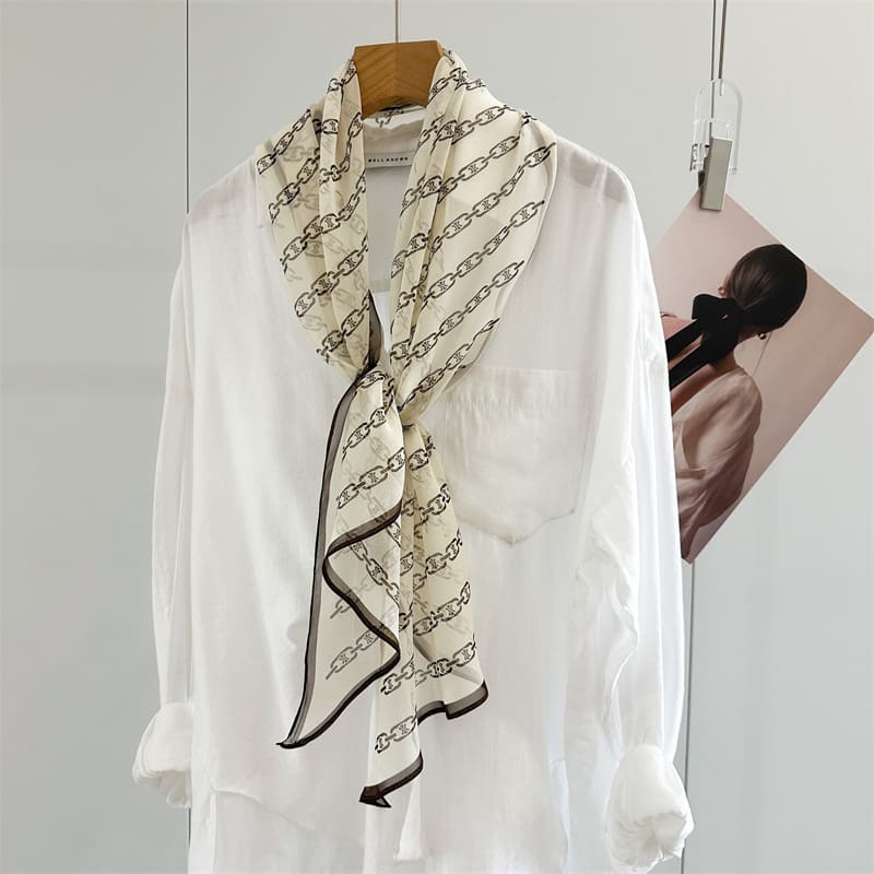 MaraSilk Pure Mulberry Silk Scarf - Oblong Georgette MS970
