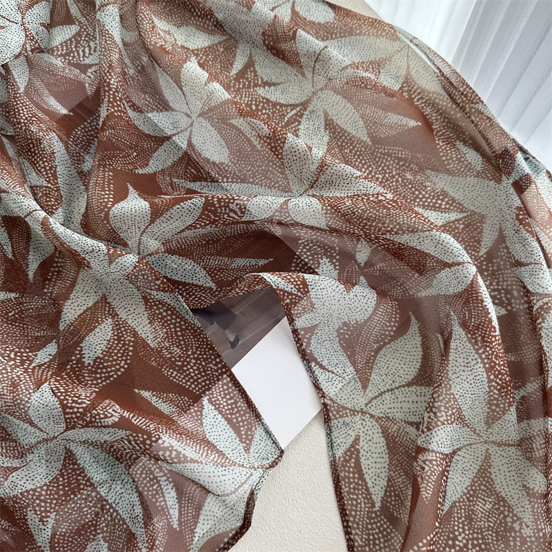 MaraSilk Pure Mulberry Silk Scarf - Oblong Georgette MS971