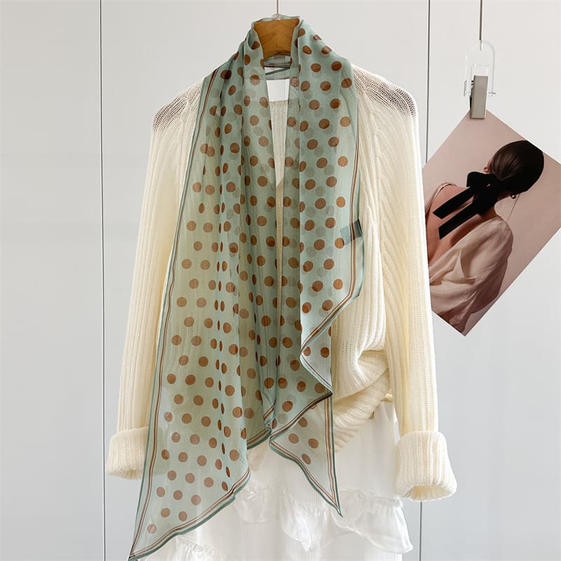 MaraSilk Pure Mulberry Silk Scarf - Oblong Georgette MS981