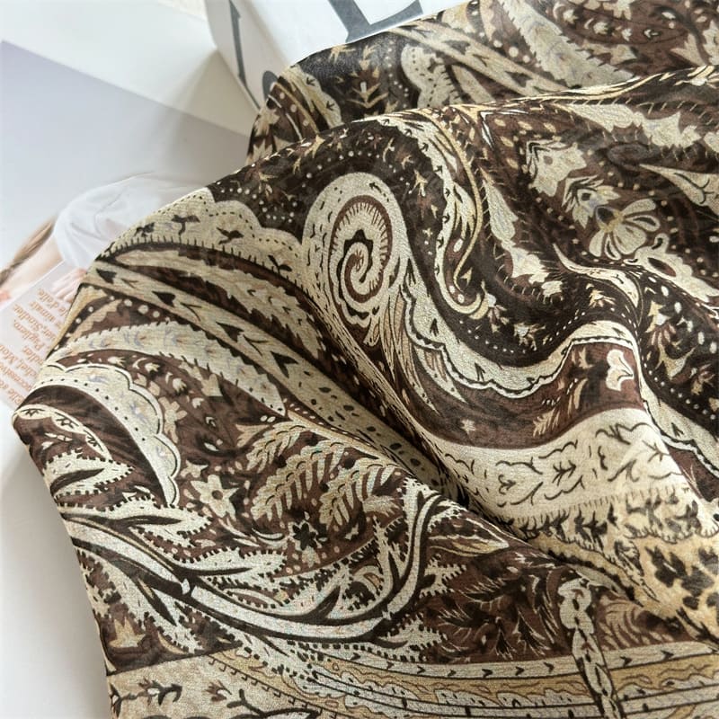 MaraSilk Pure Mulberry Silk Scarf - Oblong Georgette MS996