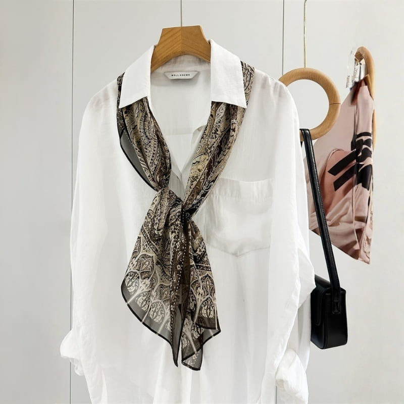 MaraSilk Pure Mulberry Silk Scarf - Oblong Georgette MS996