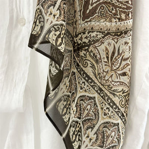 MaraSilk Pure Mulberry Silk Scarf - Oblong Georgette MS996