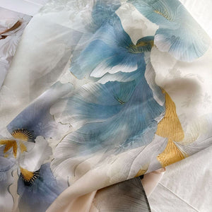 MaraSilk Pure Mulberry Silk Scarf - Oblong Jacquard Satin MS638