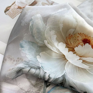 MaraSilk Pure Mulberry Silk Scarf - Oblong Jacquard Satin MS638