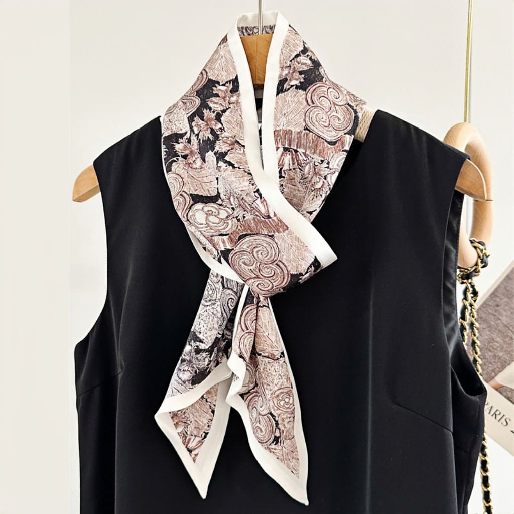MaraSilk Pure Mulberry Silk Scarf - Ribbon Satin MS643