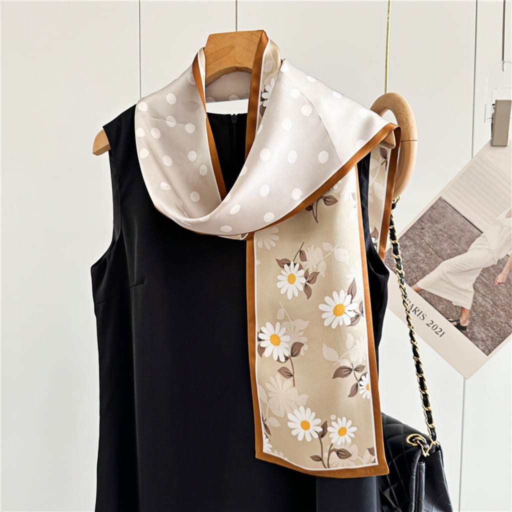 MaraSilk Pure Mulberry Silk Scarf - Ribbon Satin MS643