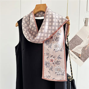 MaraSilk Pure Mulberry Silk Scarf - Ribbon Satin MS643