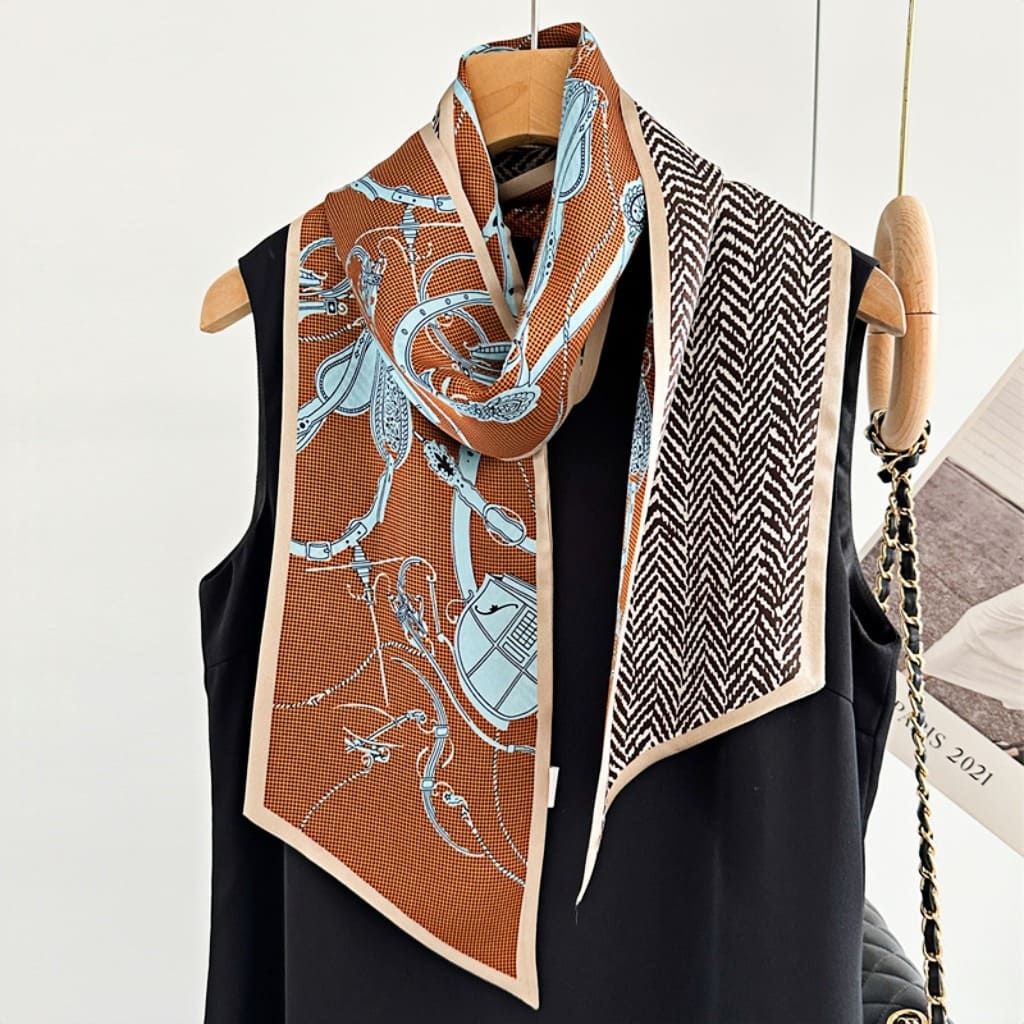 MaraSilk Pure Mulberry Silk Scarf - Ribbon Satin MS643