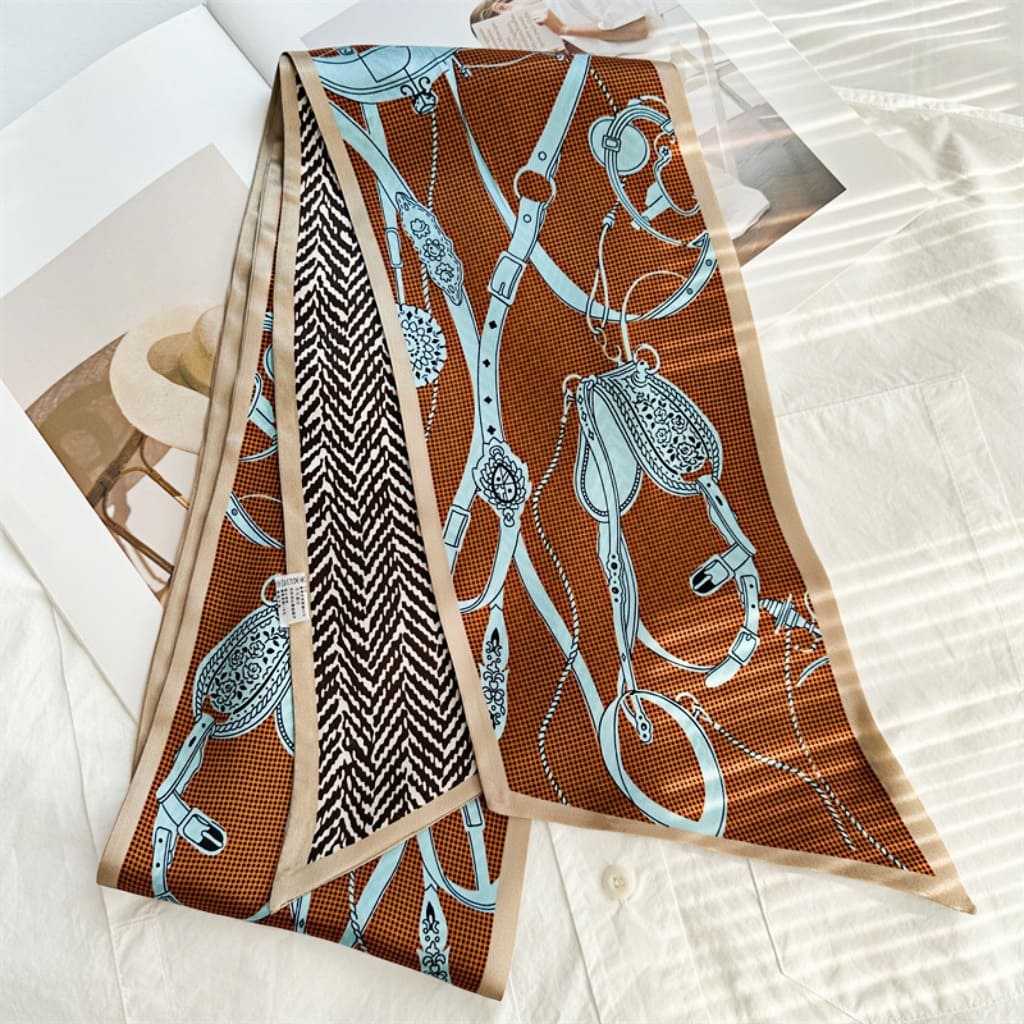 MaraSilk Pure Mulberry Silk Scarf - Ribbon Satin MS643