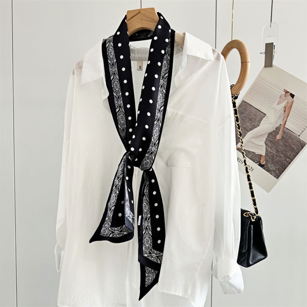 MaraSilk Pure Mulberry Silk Scarf - Ribbon Satin MS643