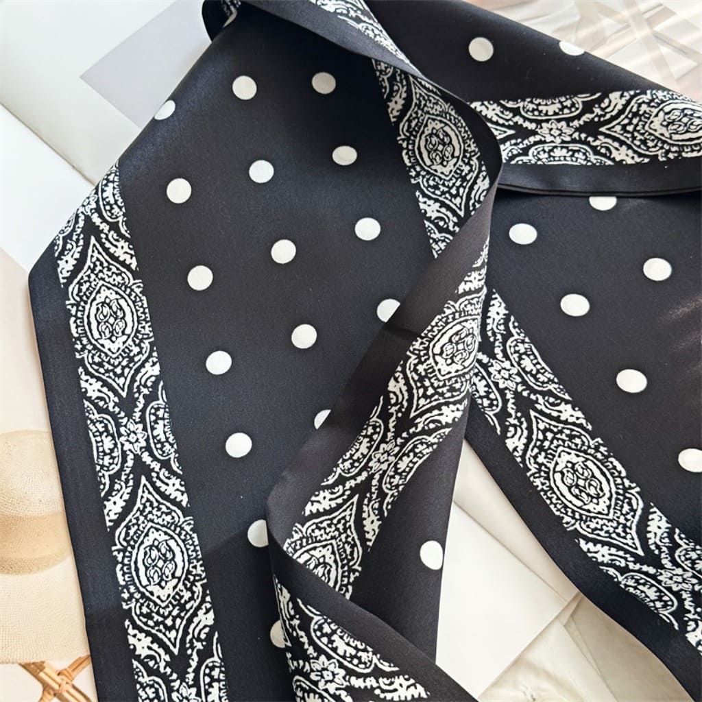 MaraSilk Pure Mulberry Silk Scarf - Ribbon Satin MS643
