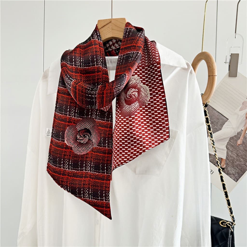 MaraSilk Pure Mulberry Silk Scarf - Ribbon Satin MS643