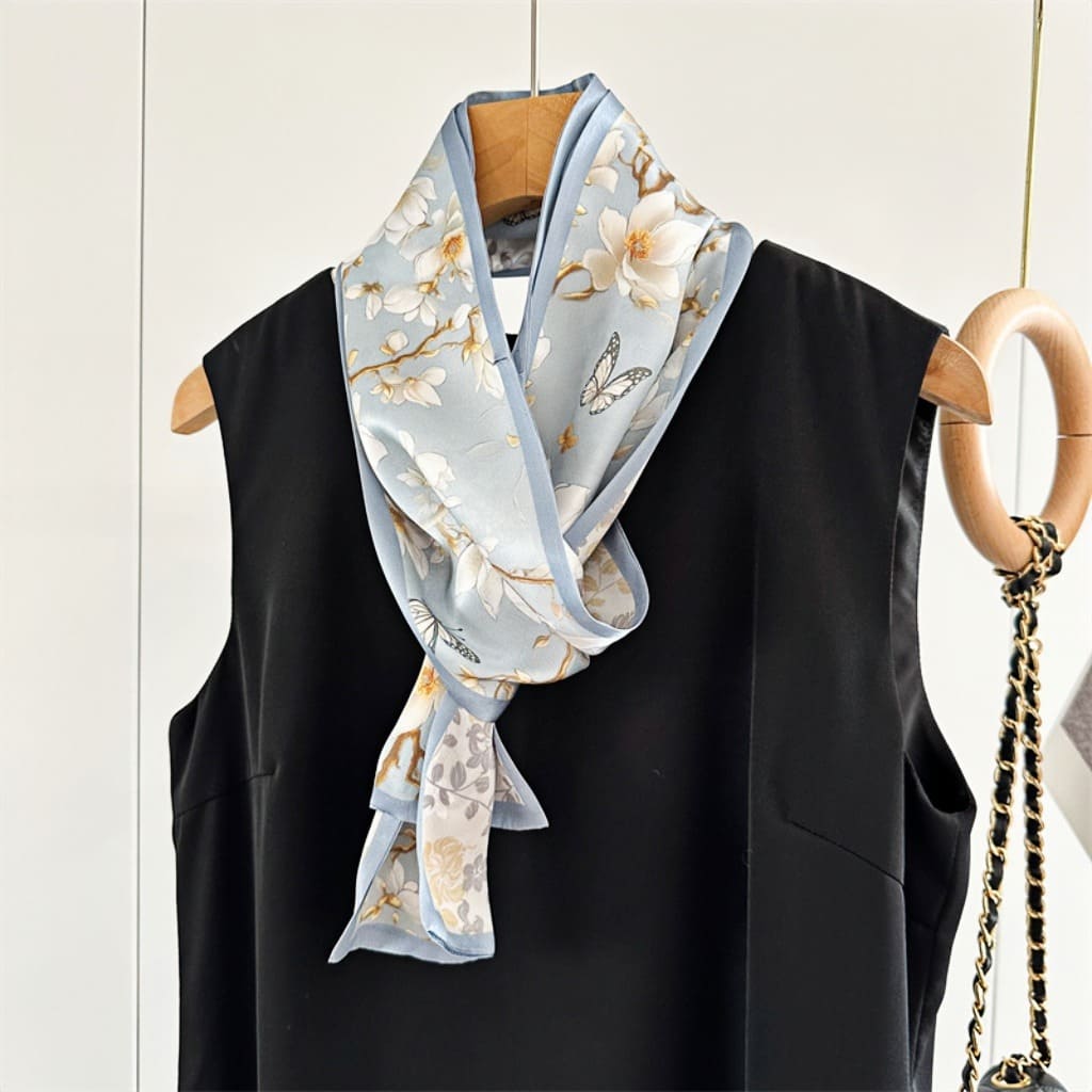 MaraSilk Pure Mulberry Silk Scarf - Ribbon Satin MS643