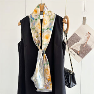 MaraSilk Pure Mulberry Silk Scarf - Ribbon Satin MS643